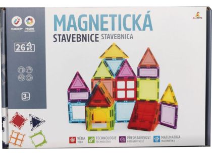 Magnetická stavebnice 26 ks Magnetic Tiles