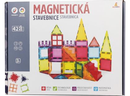 Magnetická stavebnice 42 ks Magnetic Tiles