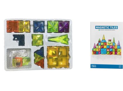 Magnetická stavebnice 75 ks Magnetic Tiles