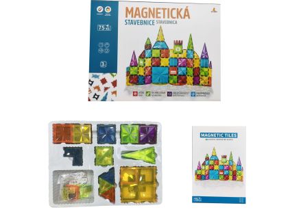 Magnetická stavebnice 75 ks Magnetic Tiles