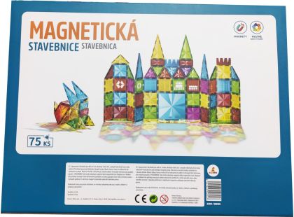 Magnetická stavebnice 75 ks Magnetic Tiles