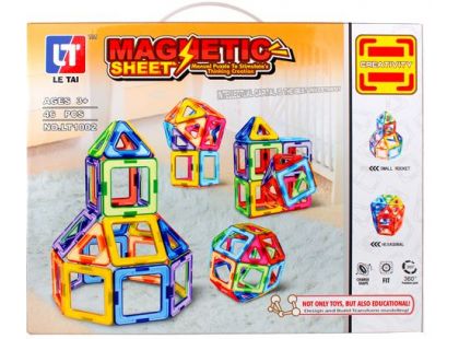 Magnetická stavebnice Magnetic Sheet 46 - Poškozený obal