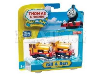 Mašinka Tomáš Take-n-Play Kovové mašinky 2ks - Bill a Ben