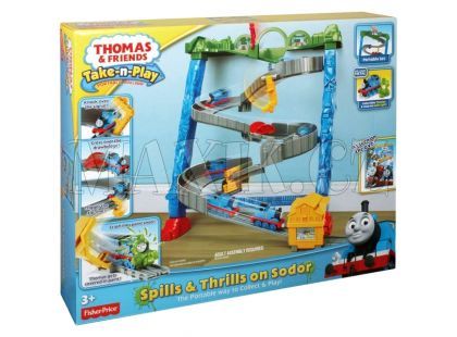 Mašinka Tomáš Take-n-Play Nakloněná trať s rozlitým olejem