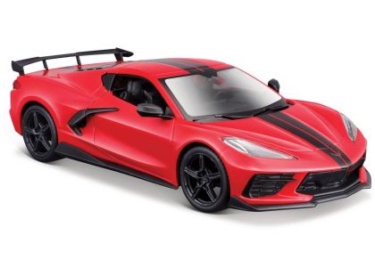 Maisto 2020 Chevrolet Corvette Stingray Coupe, červená, 1 : 24