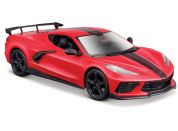 Maisto 2020 Chevrolet Corvette Stingray Coupe, červená, 1 : 24