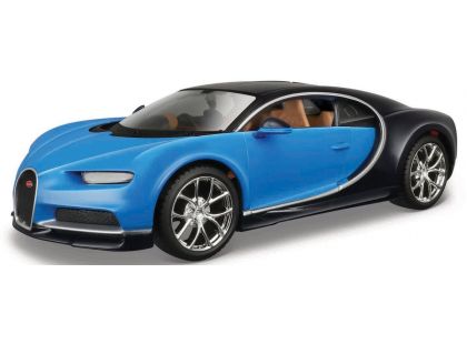 Maisto Bugatti Chiron, modrá, assembly line, 1 : 24