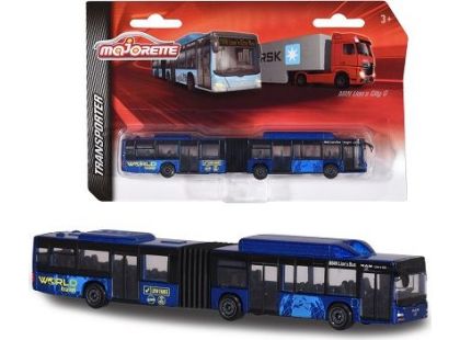 Majorette Autobus nebo nákladní auto, kovové MAN Lion's City G Travel Tmavě modrý