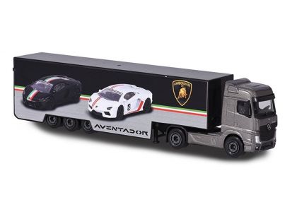 Majorette Lamborghini kamion a dvě autíčka
