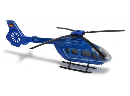 Majorette Vrtulník kovový 13 cm EC 145 Modrá Policie
