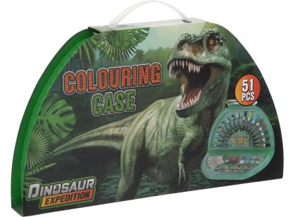 Malovací kufřík půlkruhový  Dino
