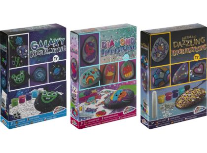Malování na kamínky diamond galaxy metalic Craft