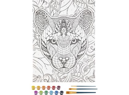 Malování podle čísel na plátno Tygr 30x40 cm