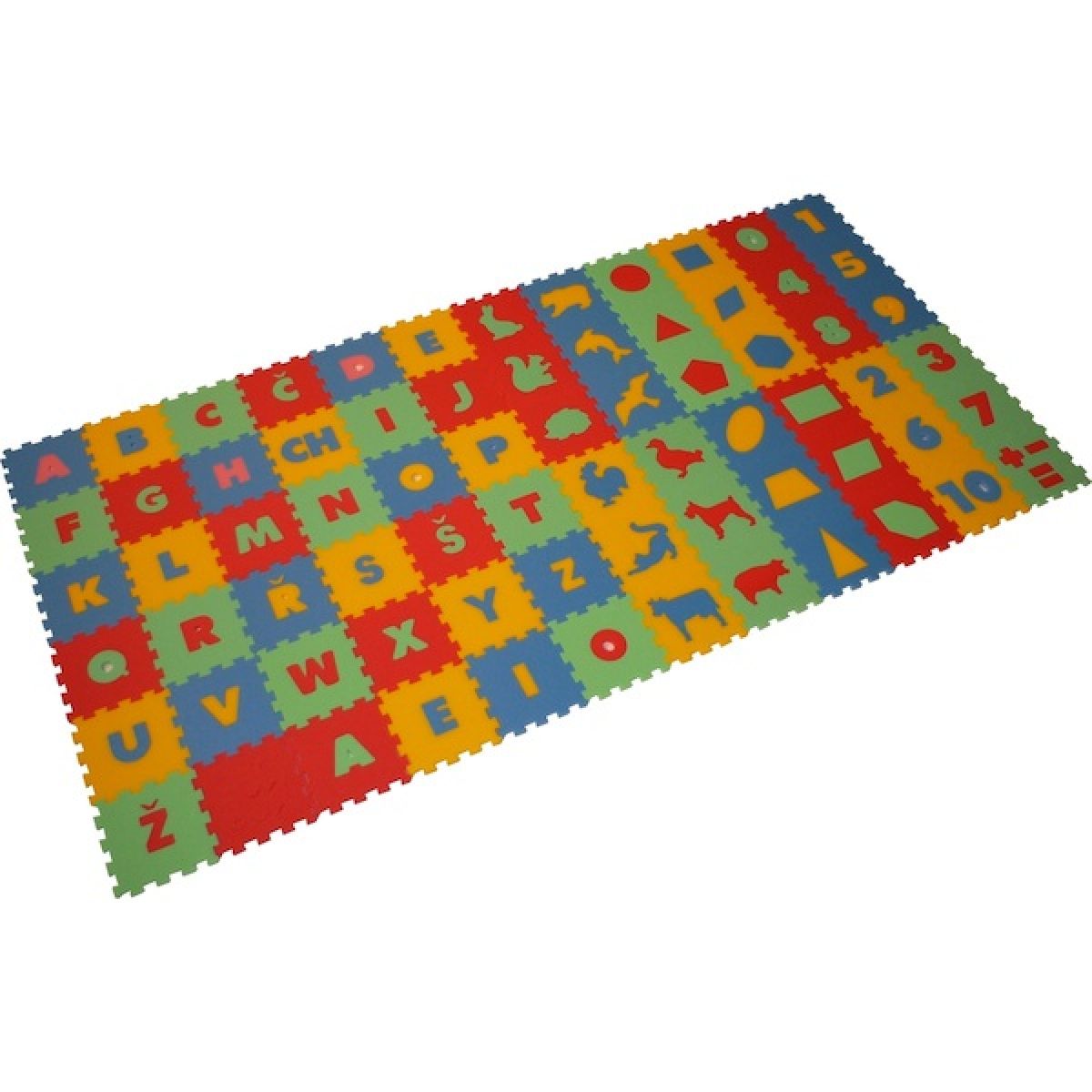 Malý Génius Pěnový koberec mix 72 dílů