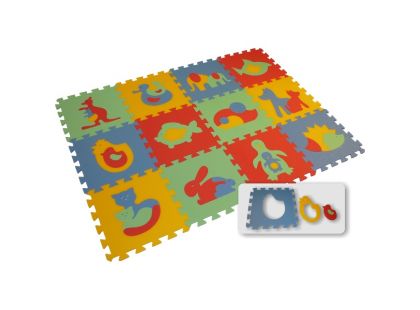 Malý Génius Pěnový Maxi koberec zvířata 12 dílů