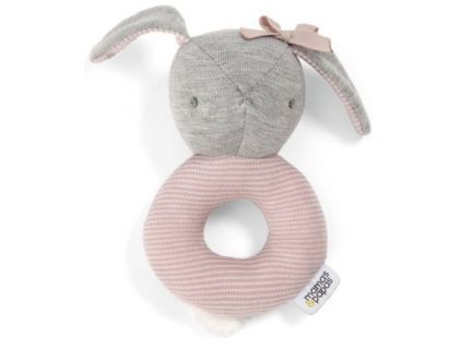 Mamas & Papas Chrastítko králíček Welcome to the World růžové