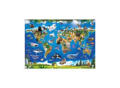 Dino Mapa zvířat 100 XL Puzzle