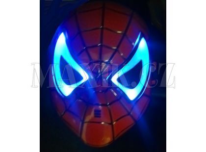 Maska pavoučího bojovníka svítící