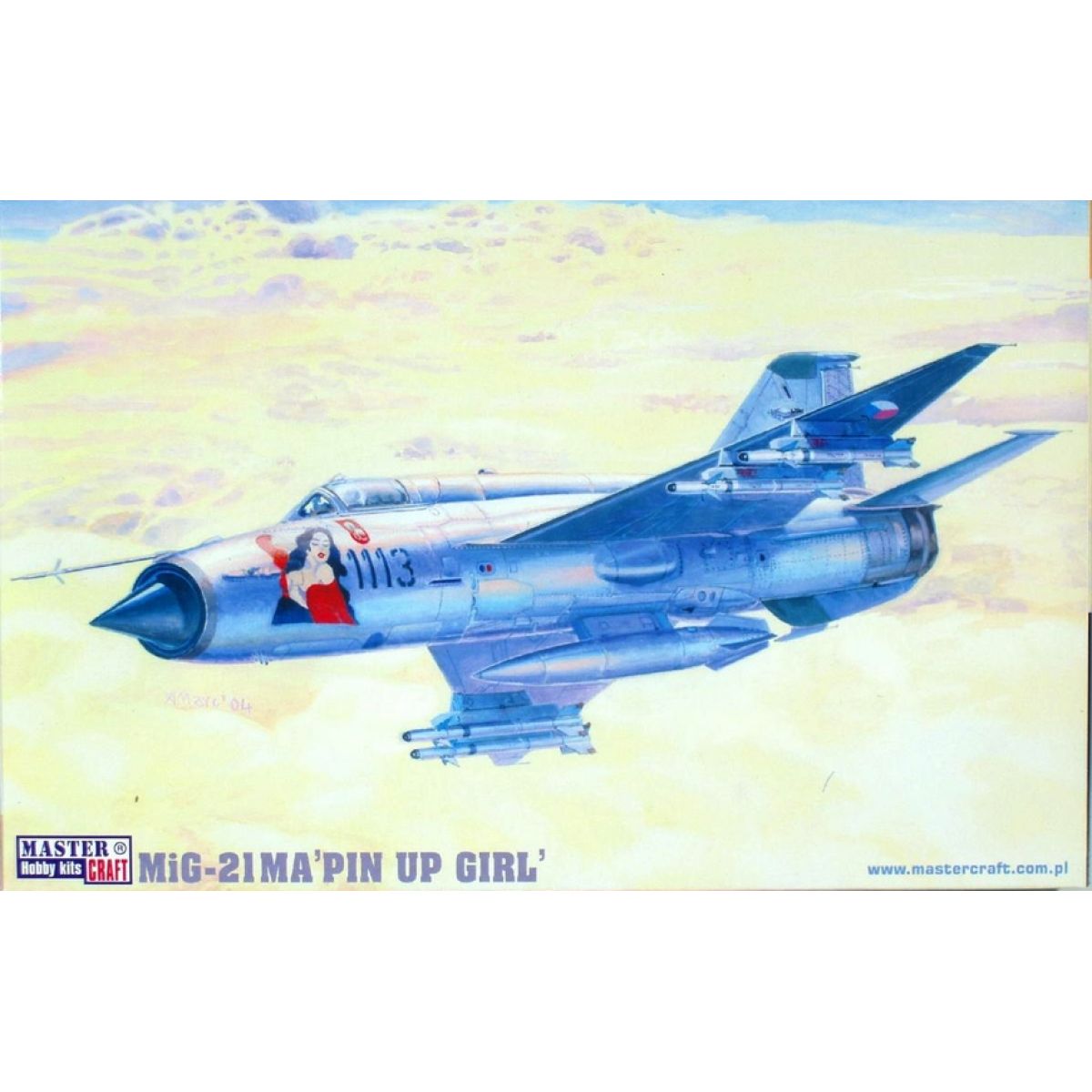 Master Craft Bojový letoun MiG-21MA Pin up Girl - Série III