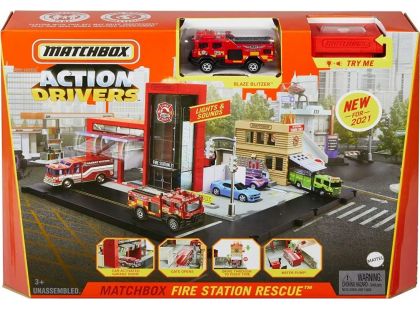 Matchbox Action Drivers Fire Station Hasičská stanice