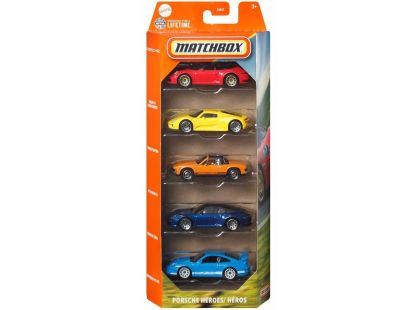 Matchbox Angličák 5ks Porsche Heroes