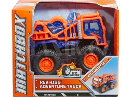 Matchbox Auta na setrvačník - Kamion modro-oranžový