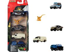 Mattel Matchbox Jurský svět 4 ks angličák a dinosaurus
