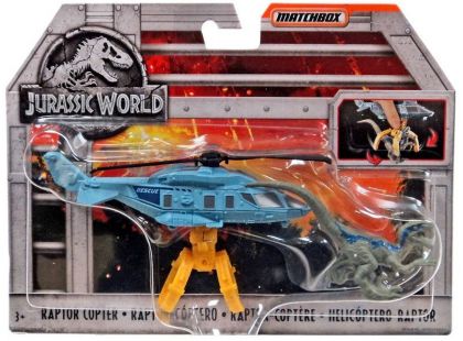 Matchbox Jurský svět Dino transportéři Raptor Copter