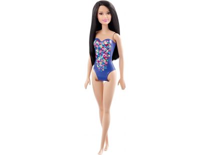Mattel Barbie v plavkách Fialová s květinami