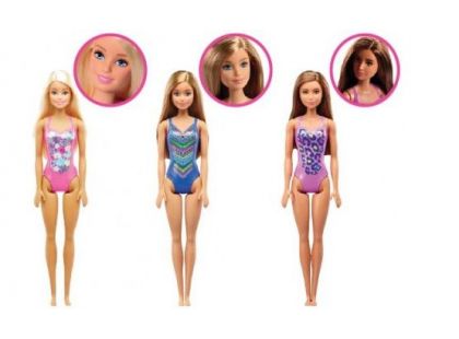 Mattel Barbie v plavkách Fialová se vzorem