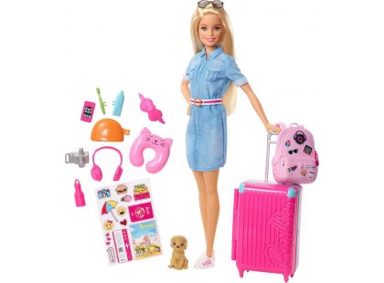 Mattel Barbie cestovatelka blondýnka Barbie