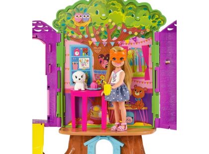 Mattel Barbie Chelsea a domeček na stromě