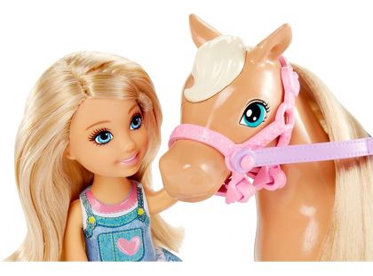 Mattel Barbie Chelsea a poník blond vlasy