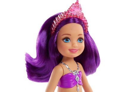 Mattel Barbie Chelsea Mořská panna Fialové vlasy