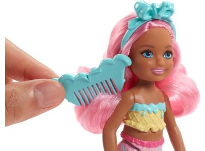Mattel Barbie Chelsea Mořská panna Růžové vlasy