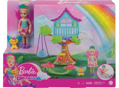 Mattel Barbie Chelsea s domkem na stromě herní set