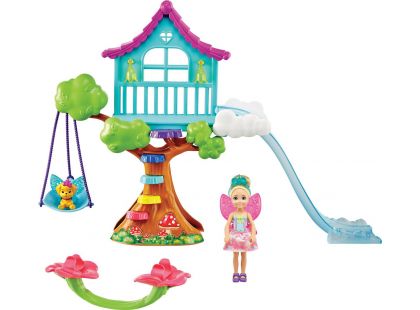 Mattel Barbie Chelsea s domkem na stromě herní set