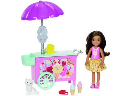 Mattel Barbie Chelsea s doplňky Zmrzlinový vozík