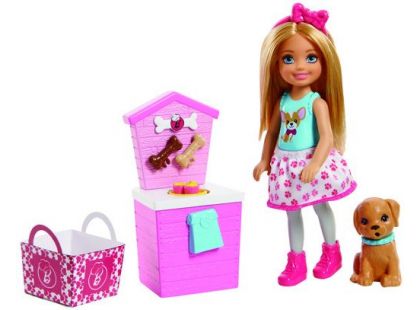 Mattel Barbie Chelsea Vaření a pečení růžový stánek pro pejska
