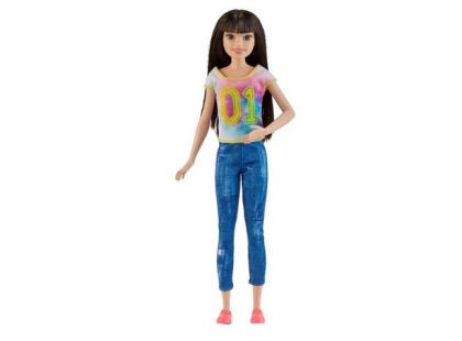 Mattel Barbie Chůva černovláska v kalhotech