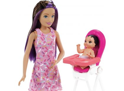 Mattel Barbie chůva herní set narozeniny