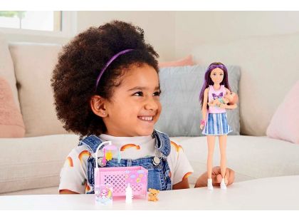 Mattel Barbie Chůva Herní set postýlka