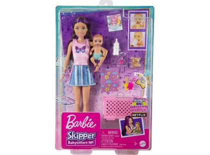 Mattel Barbie Chůva Herní set postýlka