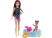 Mattel Barbie chůva herní set s bazénkem Skipper