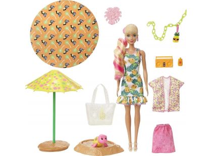 Mattel Barbie Color Reveal panenka pěna plná zábavy Ananas