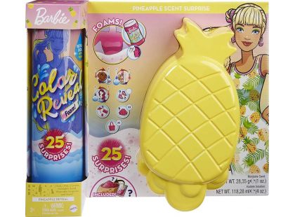 Mattel Barbie Color Reveal panenka pěna plná zábavy Ananas