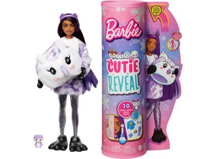 Mattel Barbie Cutie Reveal zima panenka série 3 sova