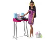 Mattel Barbie Dreamhouse herní set s panenkou brunetka Brooklyn