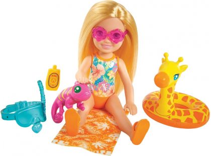 Mattel Barbie Dreamtopia Chelsea s doplňky na pláž blondýnka