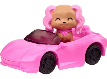 Mattel Barbie Extra Růžové šaty Zlaté osmdesátky